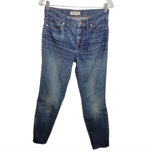 Madewell women's skinny mid rise faded blue jeans size 27